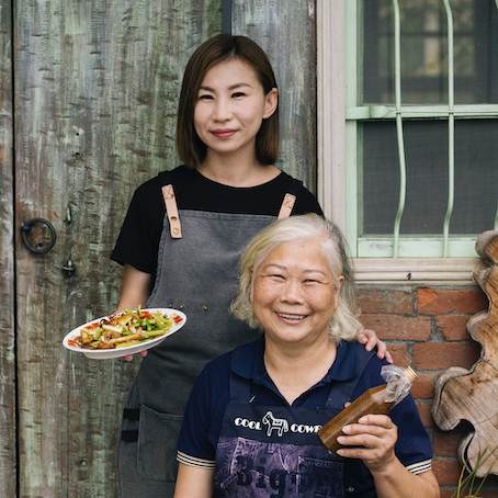 Chiu-ling e Mamma Huang 