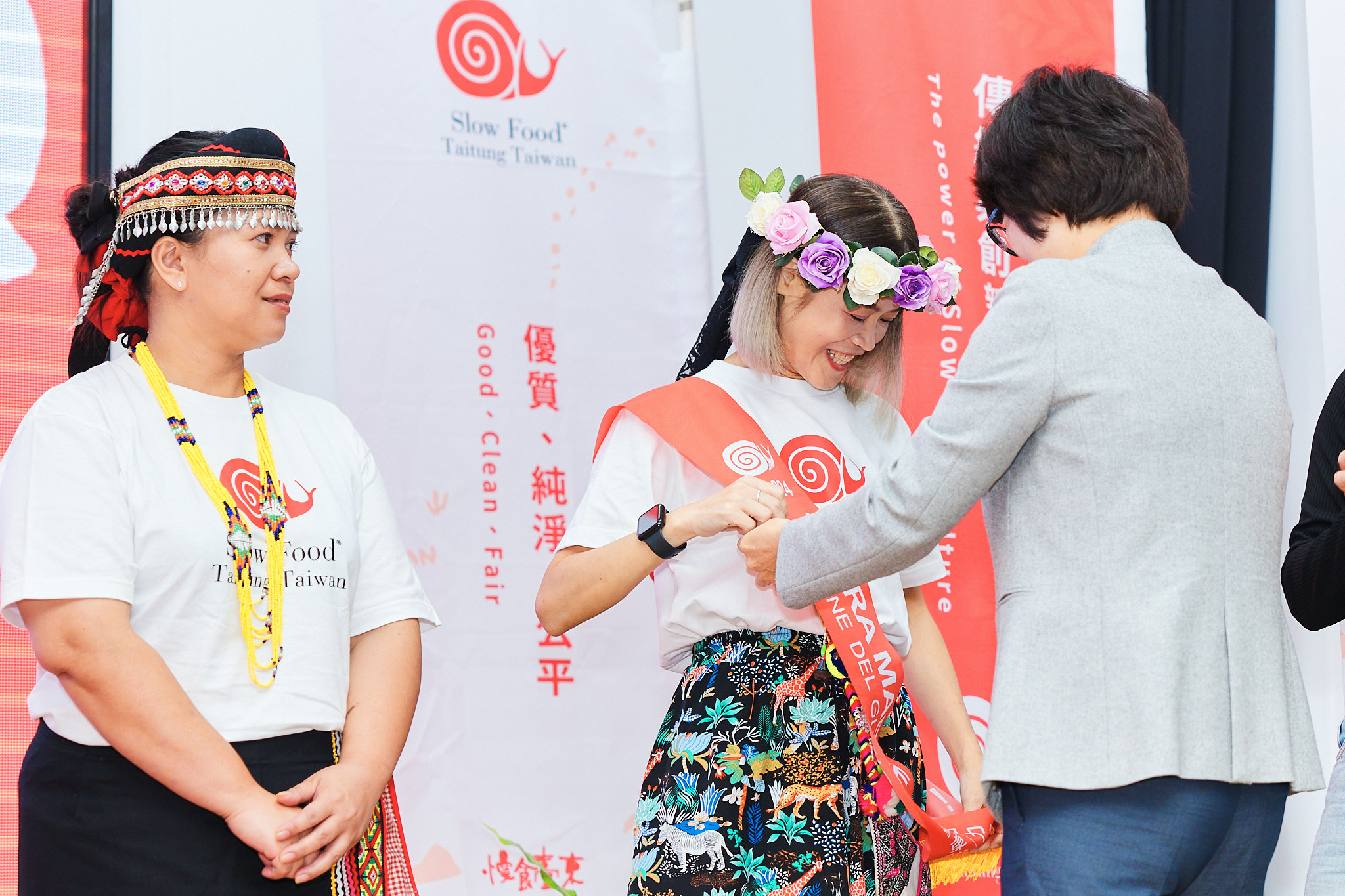 In un rigoroso processo di selezione sono state scelte sette delegazioni di Slow Food Taitung. La responsabile della delegazione è la presidente della contea di Taitung.						